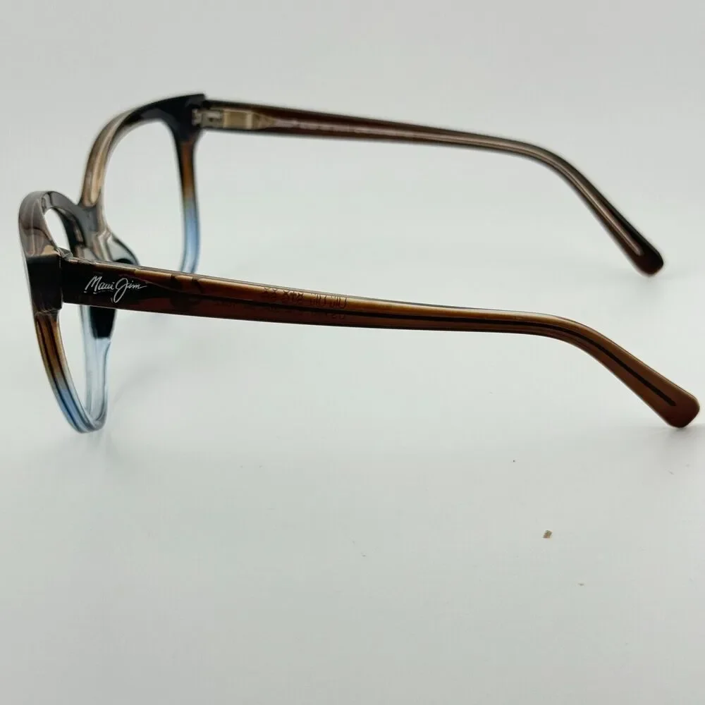 Maui Jim Italy Olu‎ Olu MJ537-01F 57-17-140 Brown/Blue Sunglasses Frame H12843